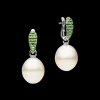 Earrings & Studs^Paspaley Tsavorite Touchstone Pearls My Way Earrings | 14mm Oval Pearls, Tsavorites and White Gold WhiteGold