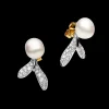 Earrings & Studs^Paspaley Wildflower Petal Stud Earrings | 8mm Keshi Pearls, Diamonds, and White Gold