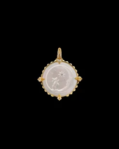 Chains, Charms & Accessories^Paspaley Year of the Rabbit Coin Charm | Mother of Pearl, Diamonds, and Yellow Gold YellowGold