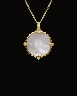 Chains, Charms & Accessories^Paspaley Year of the Rabbit Coin Charm | Mother of Pearl, Diamonds, and Yellow Gold YellowGold