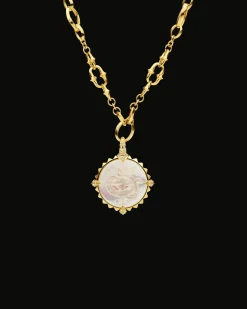 Chains, Charms & Accessories^Paspaley Year Of The Snake Coin Charm | Mother of Pearl, Diamonds and Yellow Gold YellowGold